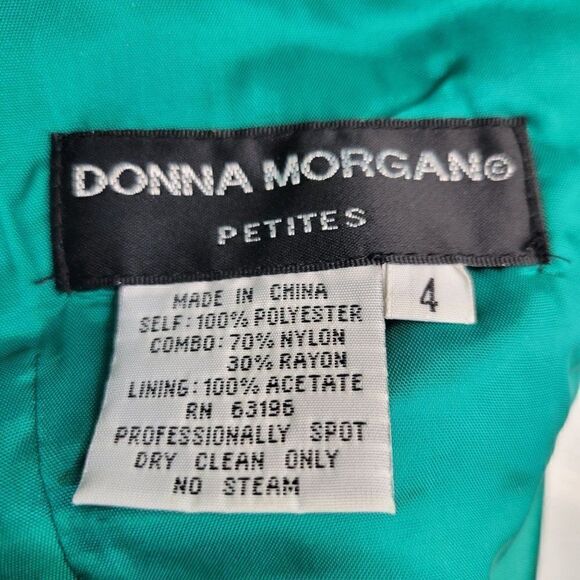 Donna Morgan Mini Green Cocktail Dress (Size 4) - Picture 7 of 8